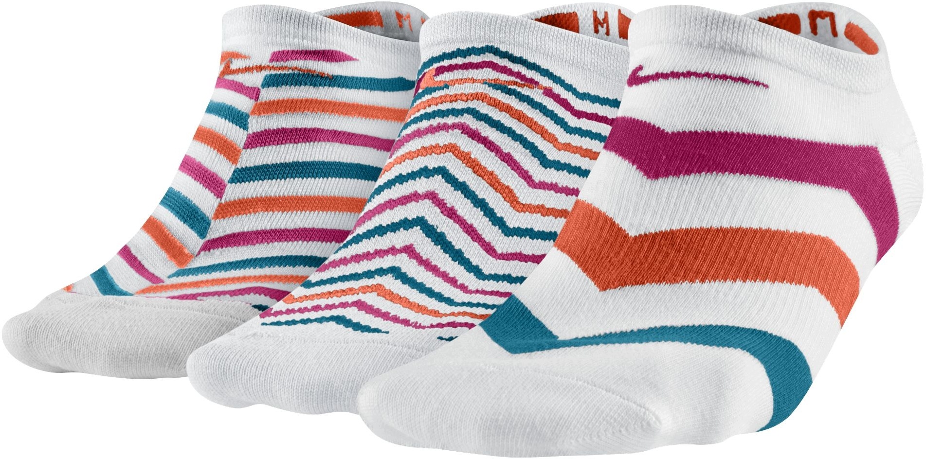 Skarpetki Nike Womens Lightweight Graphic No-Show Socks, 3 pary, rozmiar M