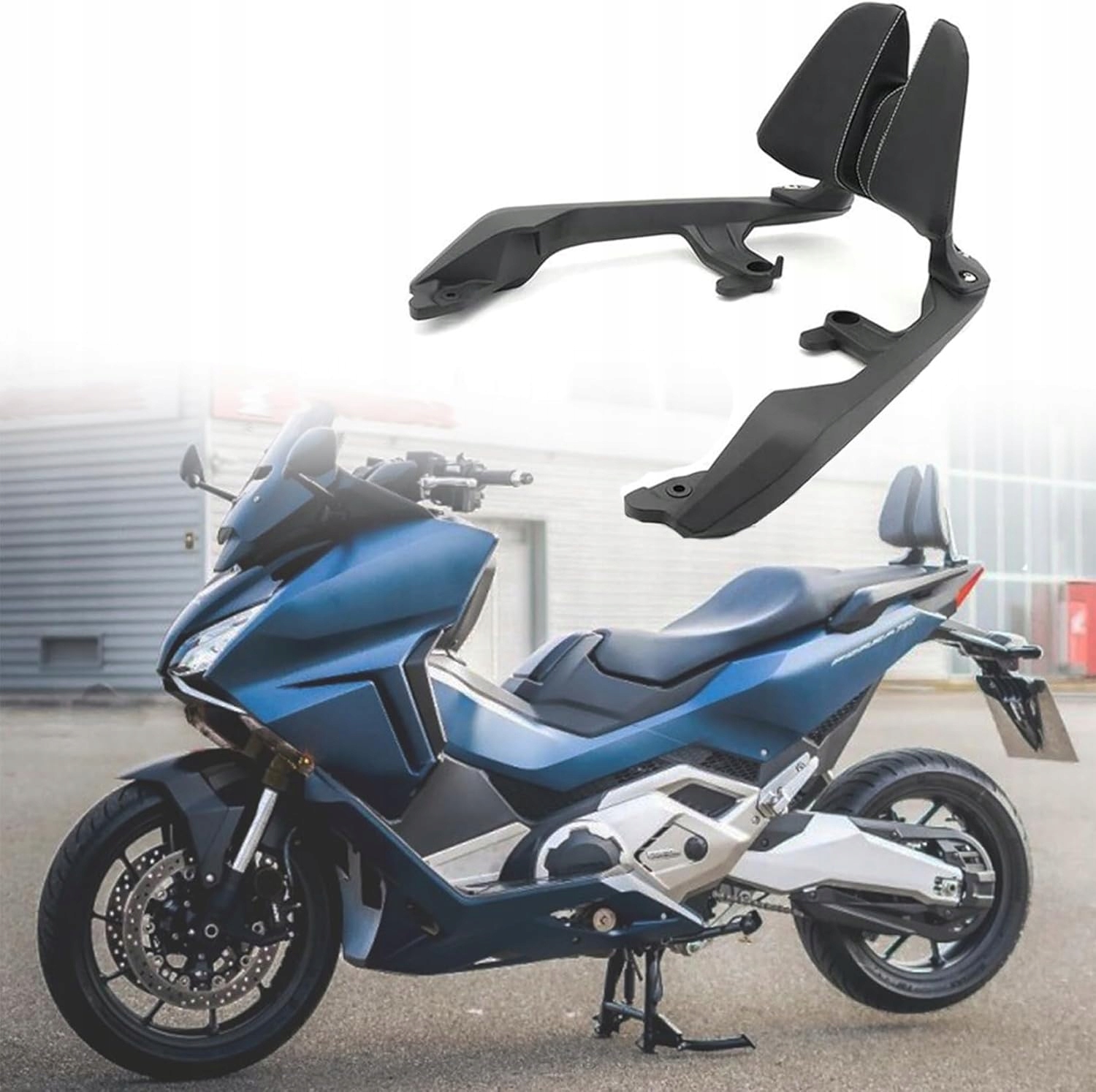 Podpera motocykla sissy bar cestujúci X-adv Forza NC750 opierka vankúš