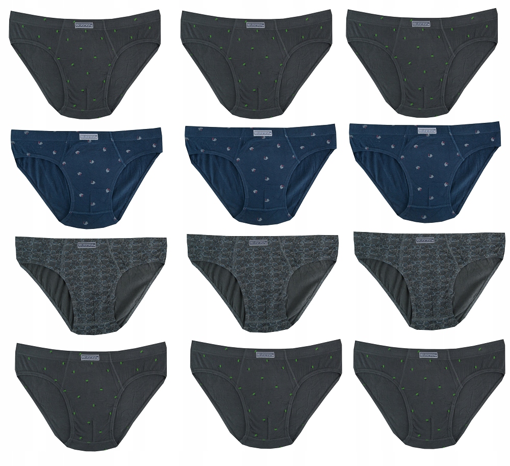 

12x Slipy męskie 100% bawełna Cotton World M