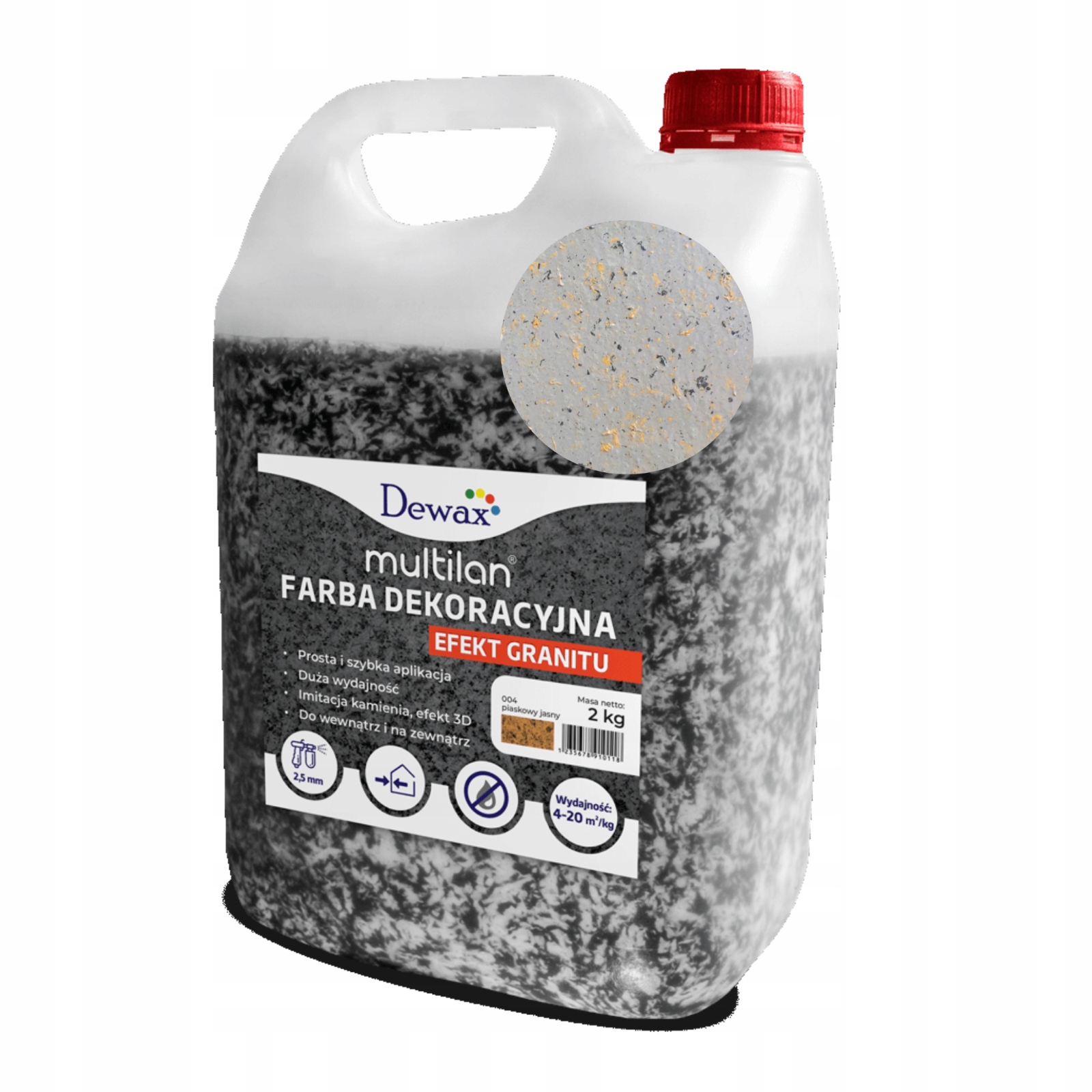 Akrylová striekacia farba Multilan Dewax farba 024 2 kg