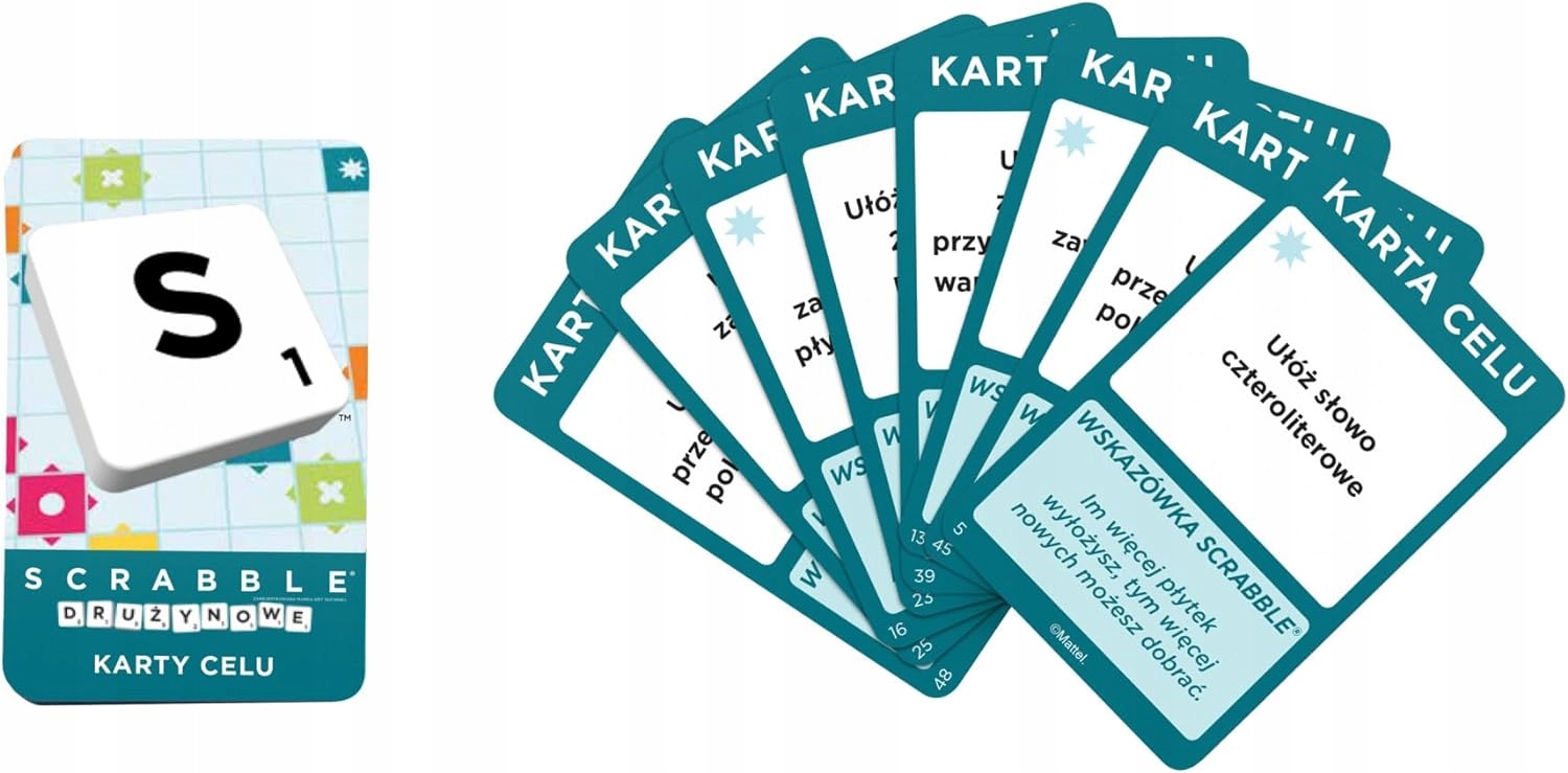 Scrabble Original (Wersja odnowiona) Materiał karton plastik