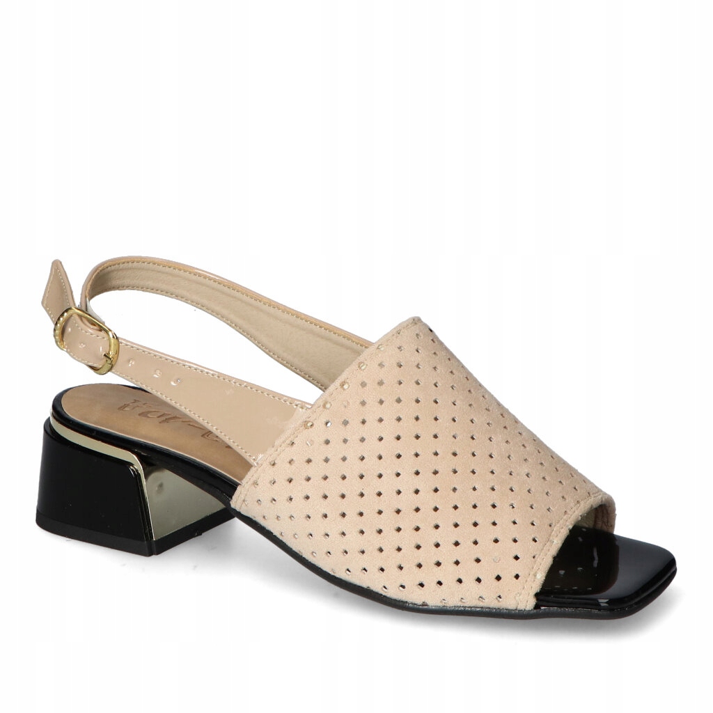Sandály For-But Gg Béžový semiš 38