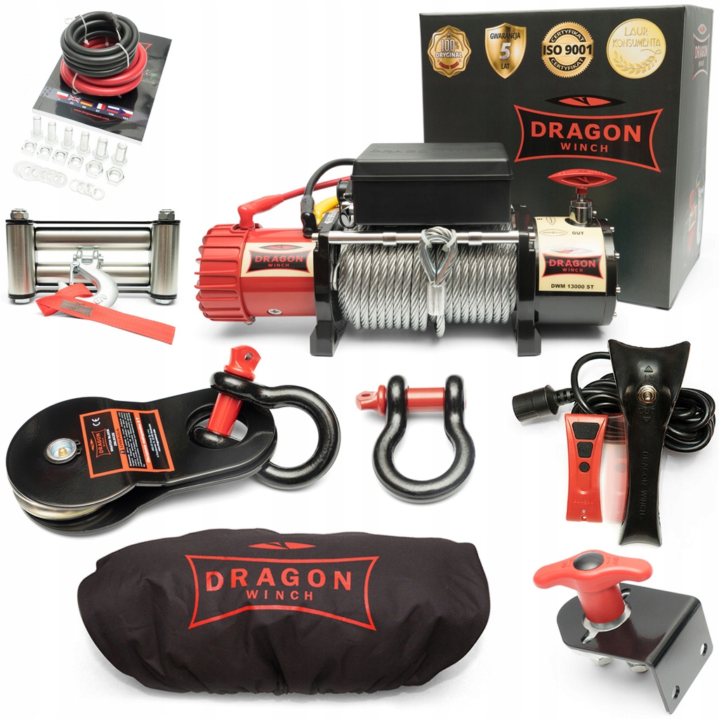 

Wyciągarka 12V Dragon Winch 13000 Wciągarka 6T/12T