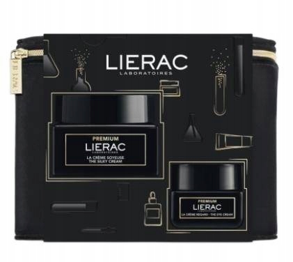 Lierac premium zestaw jedwabisty krem do twarzy 50 ml + krem pod oczy 20 ml