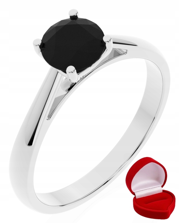 Zlatý Prstýnek 585 14k Brylant Č. 0,70 ct Bílé Zlato R0