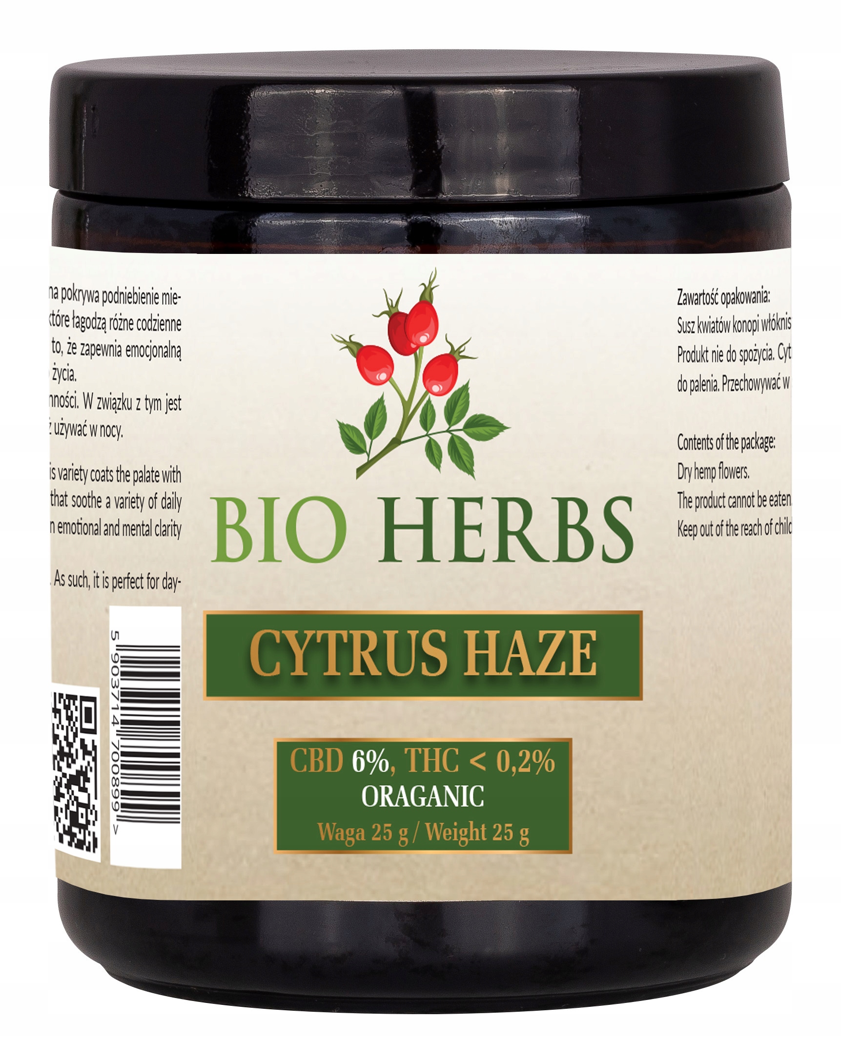 

Susz Konopny Cytrus Haze Cbd 6% Thc <0,2 Waga 25g