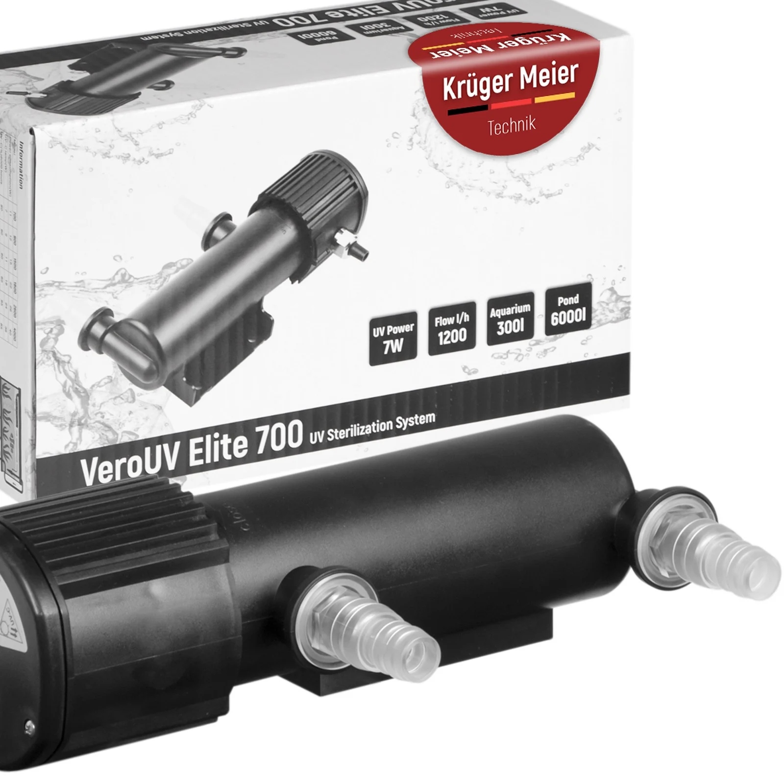 Uv-c Lampa Sterilizátor Do Akvária Eliminuje Řasy A Bakterie Vody 7W