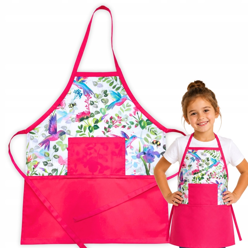 Sada 4 zástěr pro děti ve věku 4-6 let Školní zástěra Bavlna Výbavička