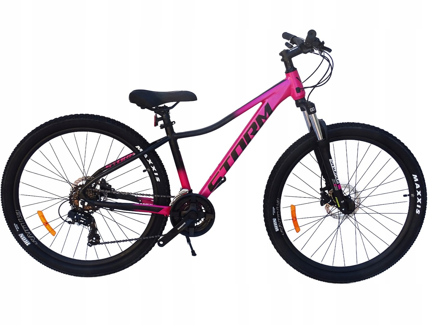 Rower 27,5 2.0 Storm Shark Górski Mtb Aluminiowy 15'' Czarny Róż