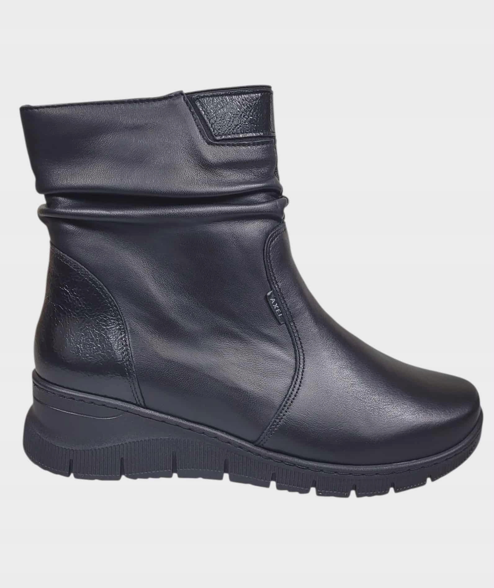 Dámské Kotníkové Boty Axel s nízkým zipem 4518, černé, vel. 36