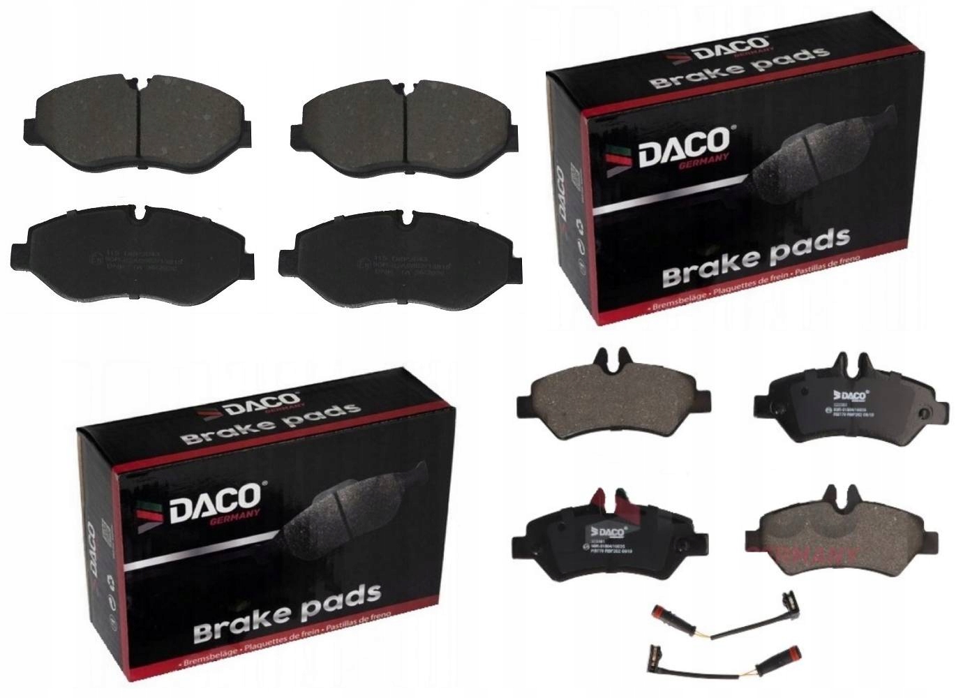 KLOCKI HAM. PRZÓD TYŁ MERCEDES SPRINTER 3 3,5T 06-