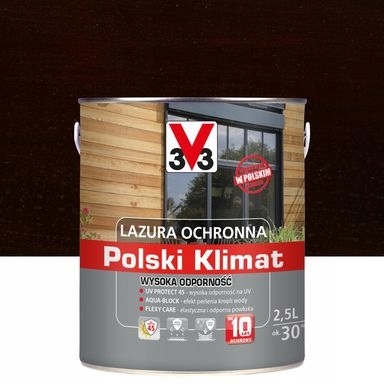 LAZURA V33 POLSKI KLIMAT 10 LAT 2,5L ORZECH CIEMNY