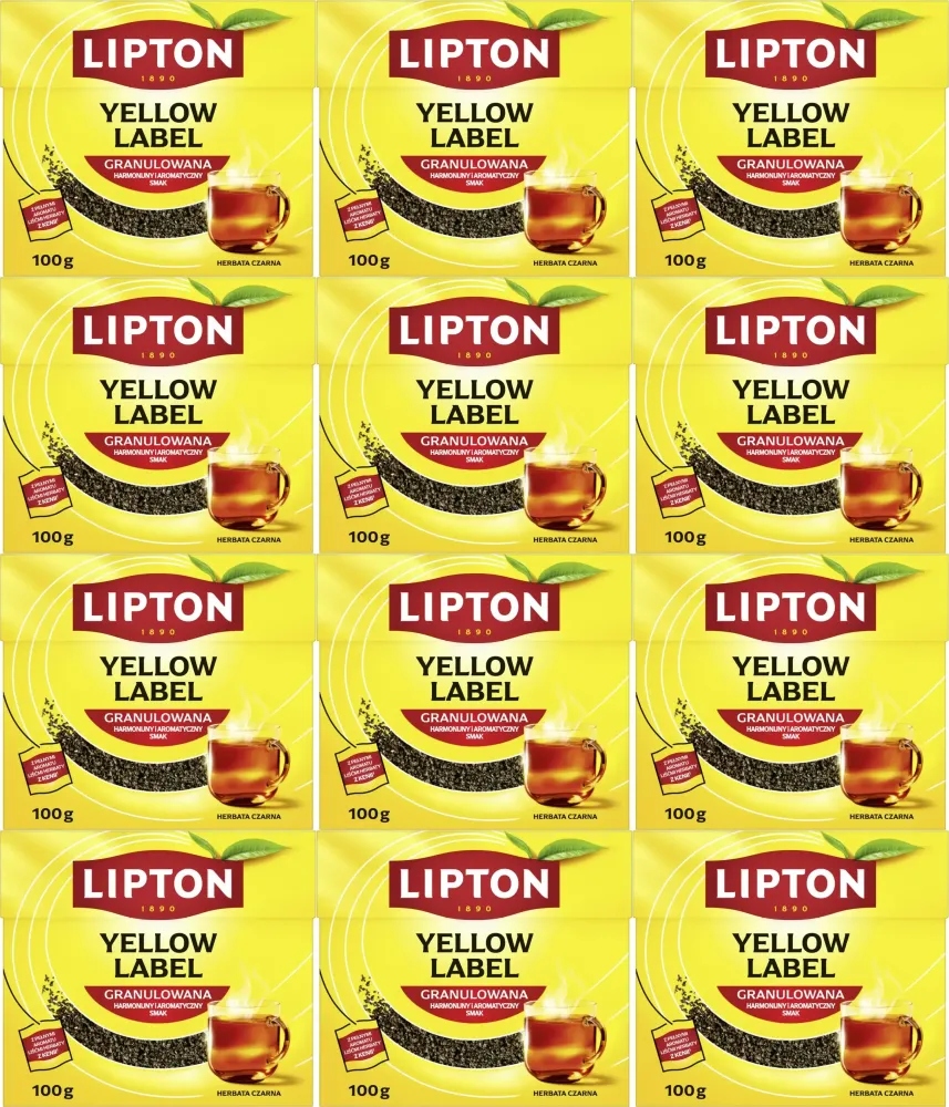 Herbata czarna granulowana Lipton 100g x12