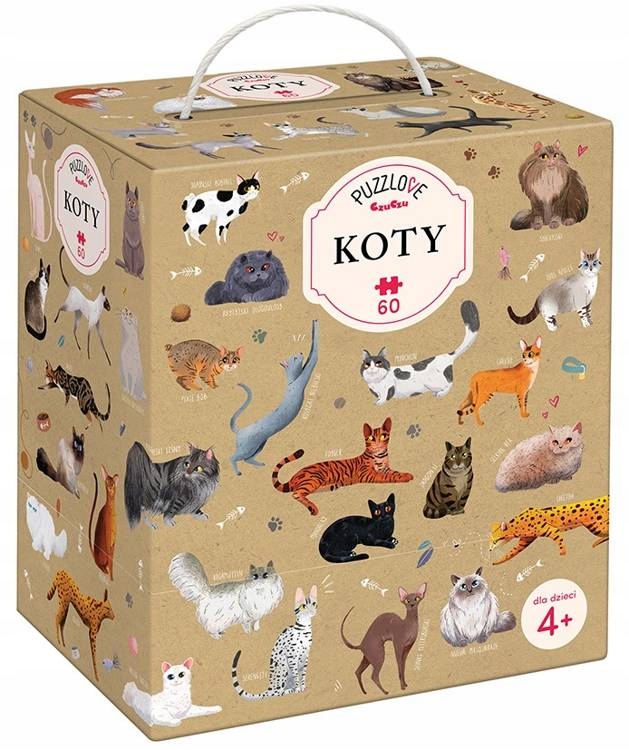 

Czu Czu Puzzle Puzzlove Koty 60 Elementów