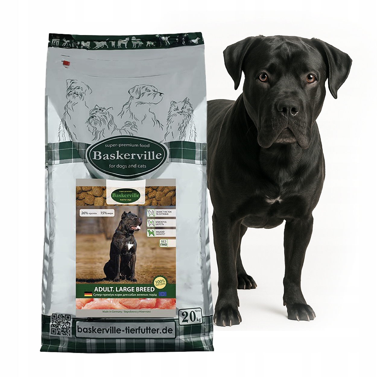 Baskerville Large Breed 20kg – sucha karma dla psów rasy duże i olbrzymie