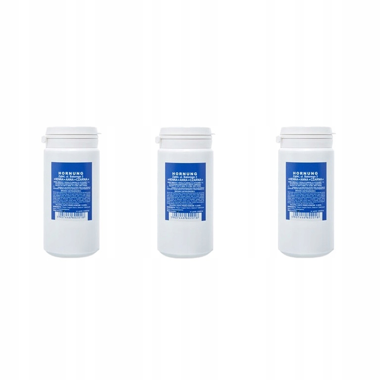 Henna prášková na obočí a řasy Hornung Černá Sada 3x20 g