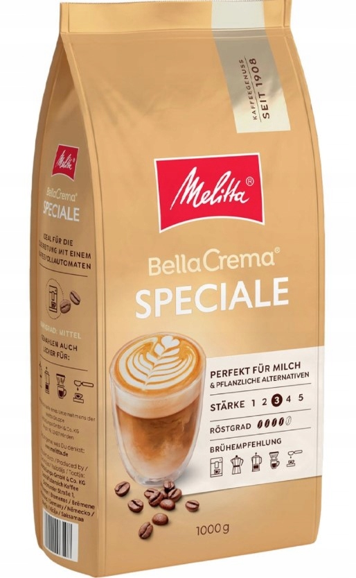 Levně Káva zrnková Melitta Bella Crema Speciale 1kg 100% arabica 1kg
