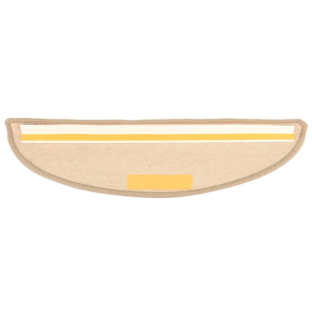 Samoprzylepne nakładki na schody, 15 szt., 56x20 cm, ciemny beż Materiał tkanina