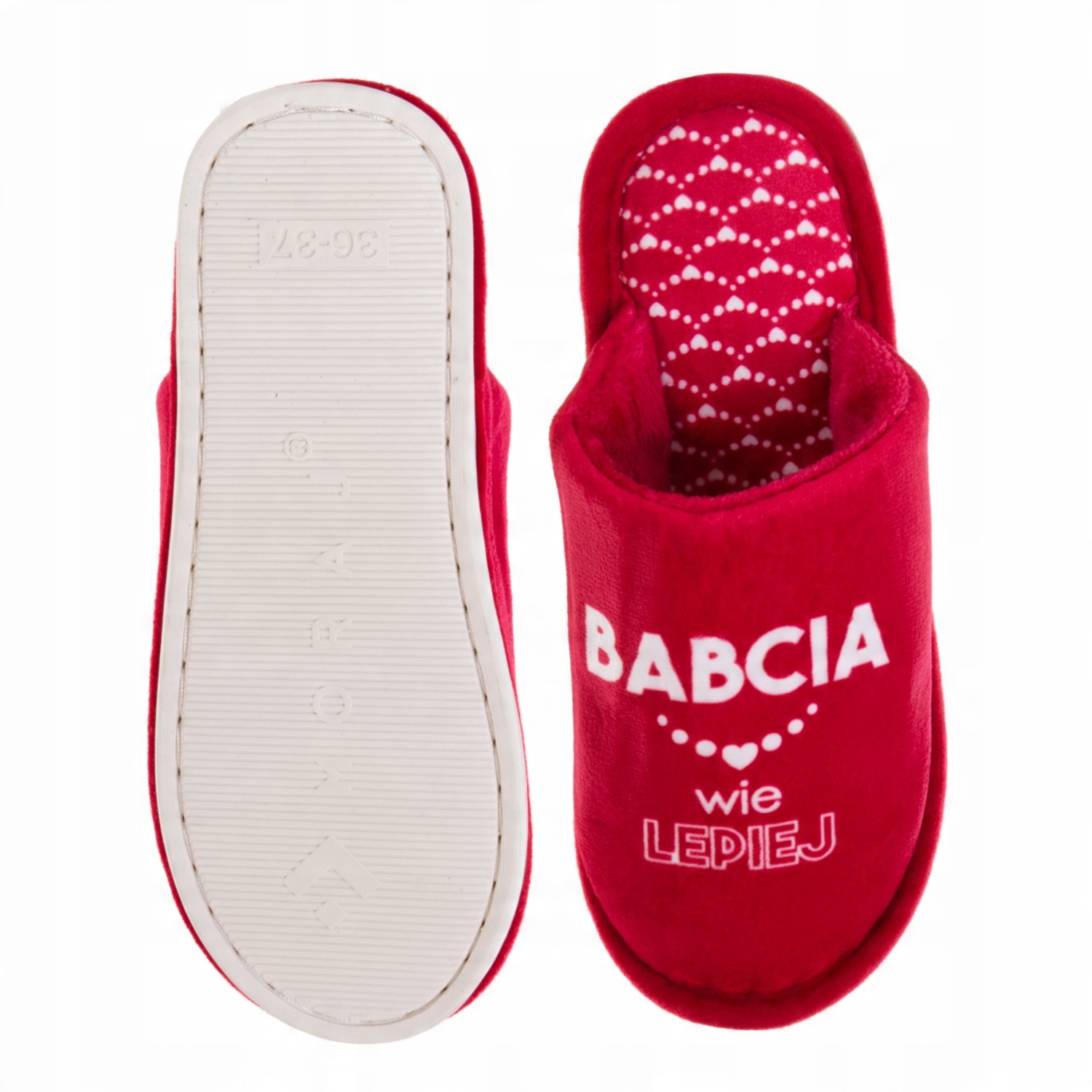 

Kapcie damskie ciepłe papcie na Dzień Babci 40-41