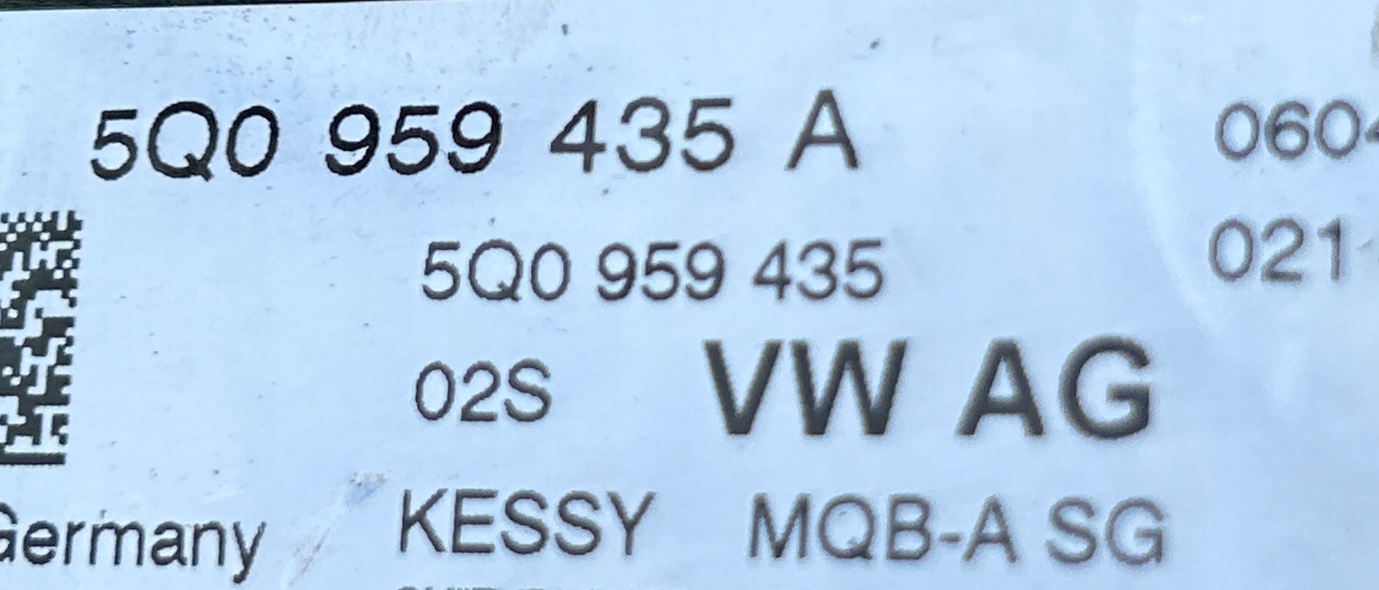 module control unit KESSY VW GOLF VII 12- 5Q0959435A