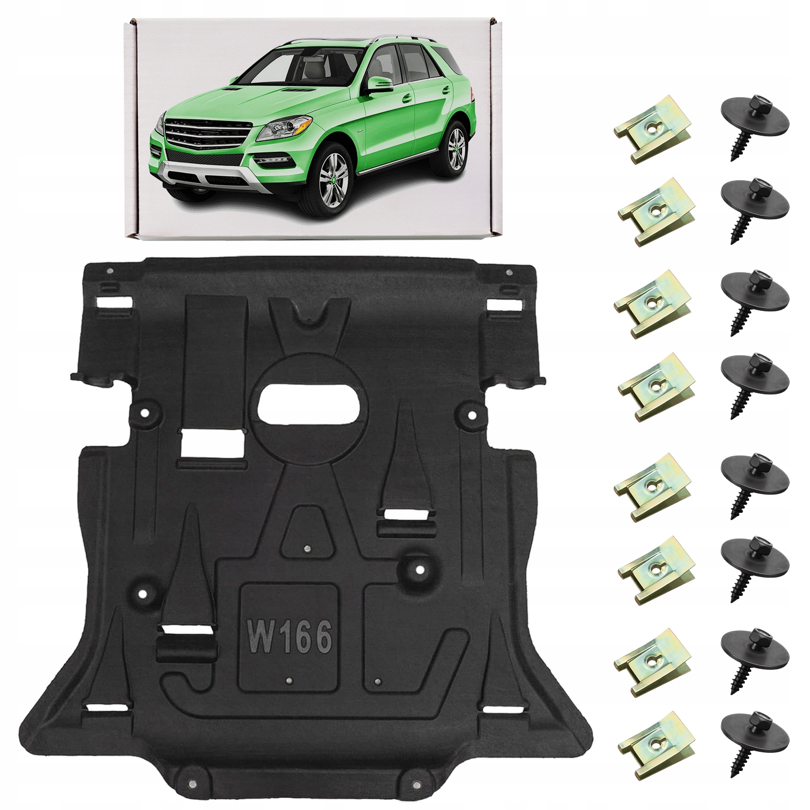 MERCEDES GLE W166 2015-2019 MATERIAŁOWA OSŁONA PŁYTA POD SILNIK ...