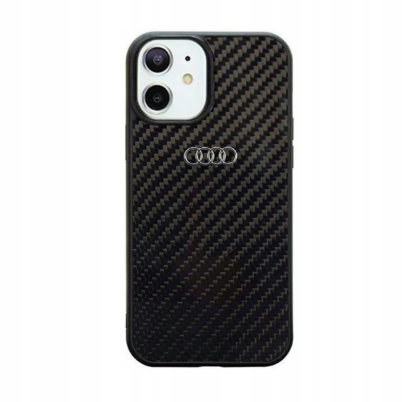 Audi Carbon Fiber Etui iPhone 11 (Czarny)