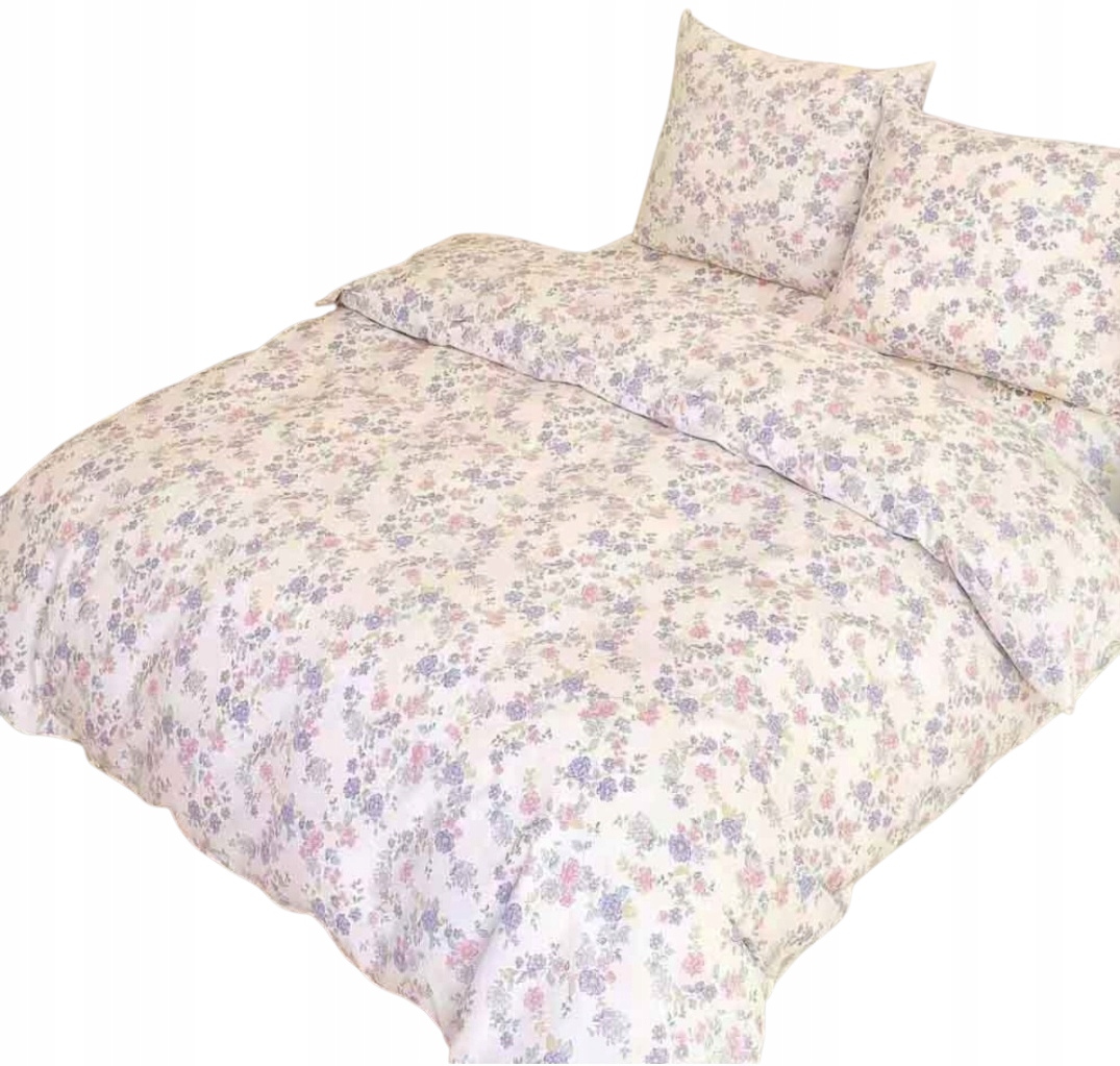 Pościel 160x200 cm Komplet Pościeli Bawełniana 100% 3-CZĘŚCIOWA Z Zamkiem