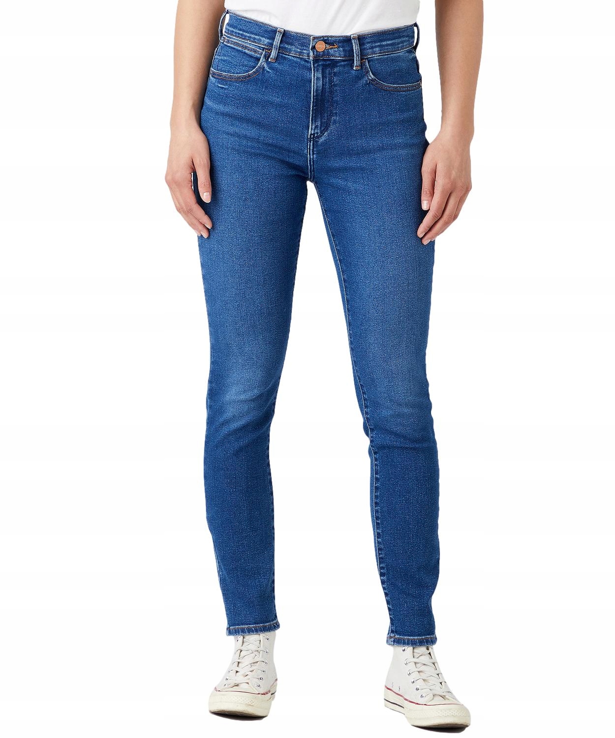Džíny Wrangler High Rise Skinny 112141265 W27H4734R Camellia W 26 L 32
