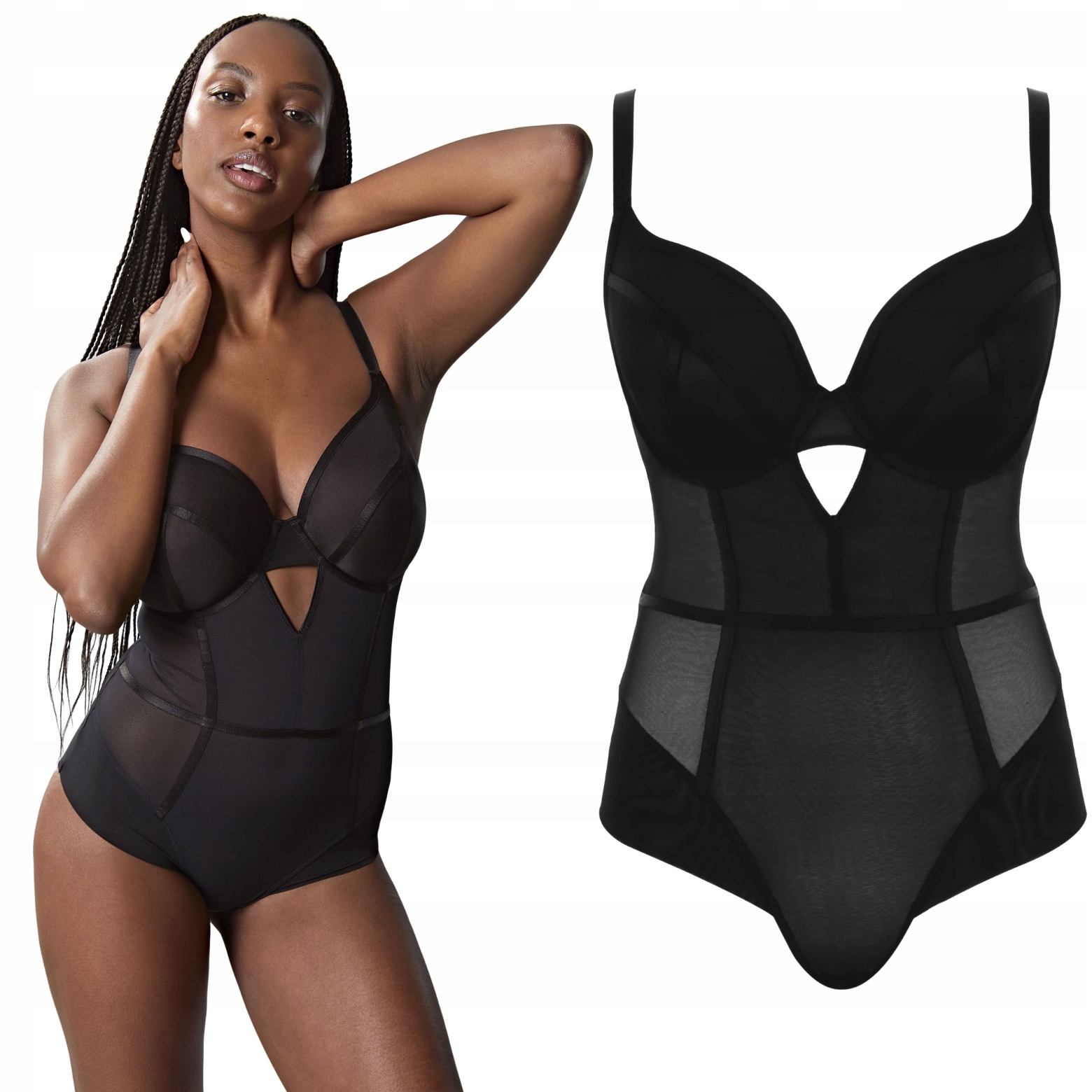 Panache Tango Essence body plunge Obsidian czarny UK38G