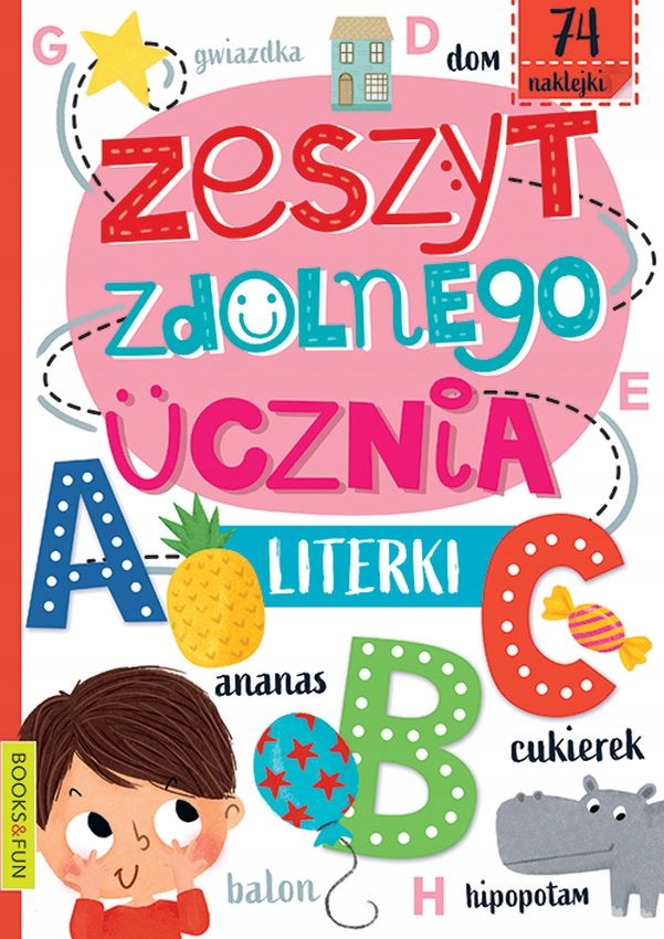 

Literki. Zeszyt zdolnego ucznia z naklejkami Books