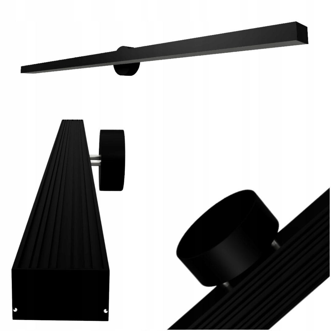 Lineární nástěnné svítidlo LinOVO Led 18W Černé 50 cm