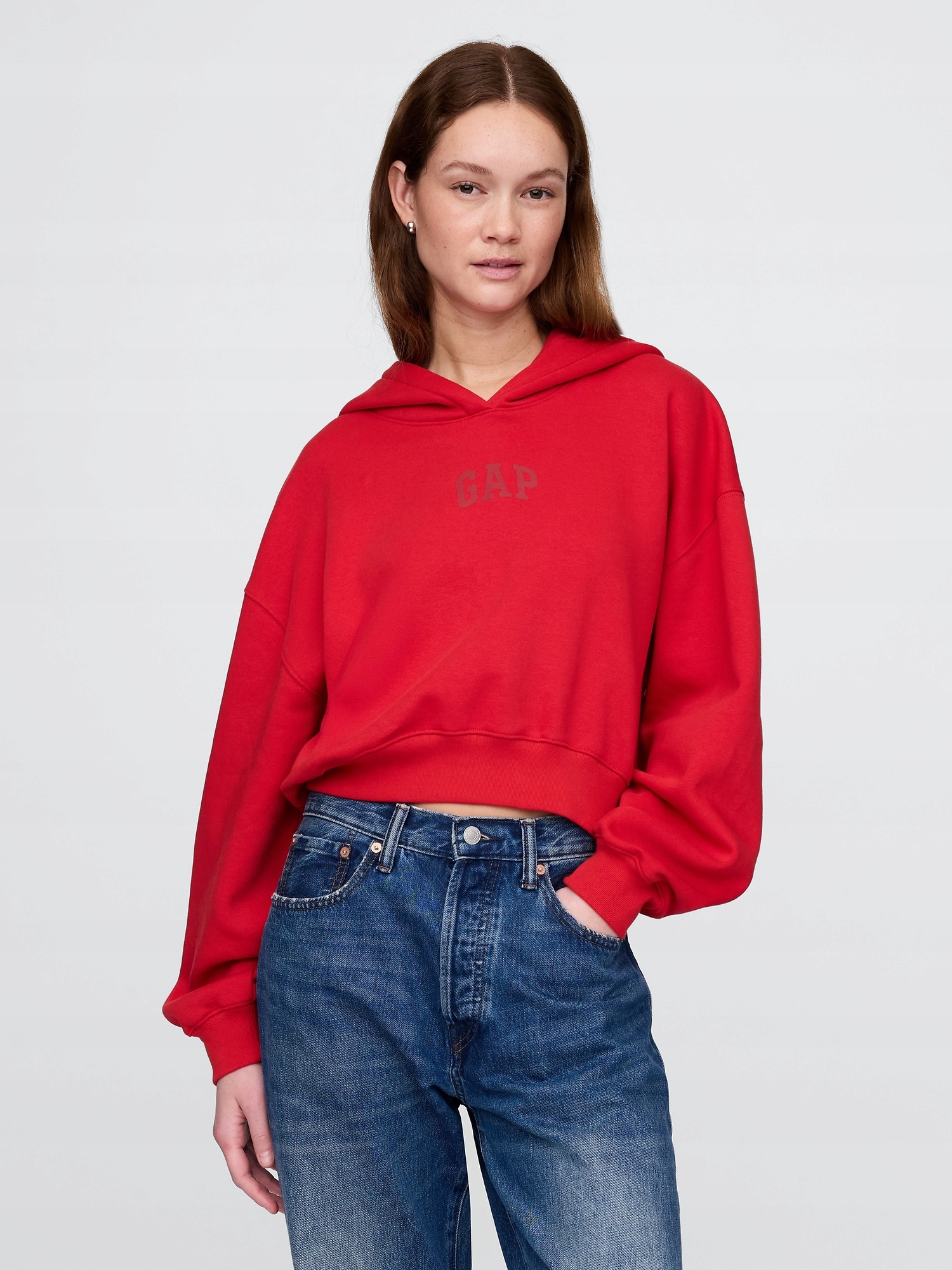 Mikina s kapucí Logo Cropped Americana