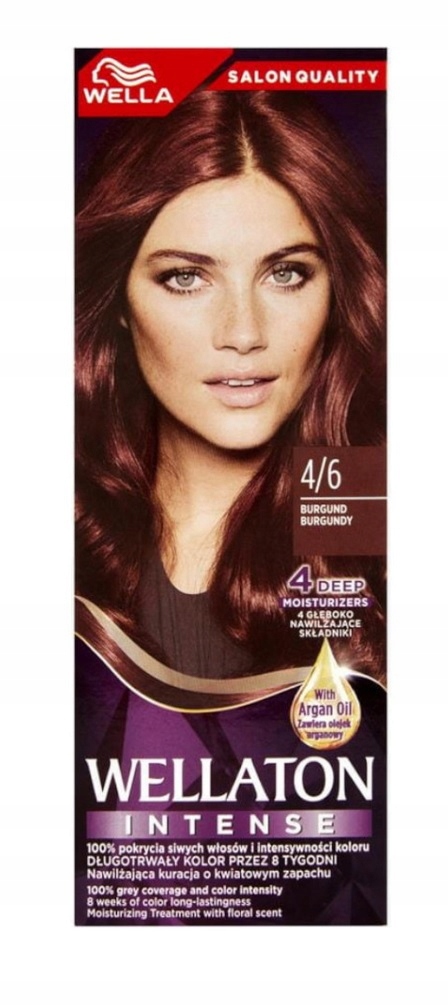 Wellaton Intense Farba do włosów z olejkiem arganowym 4/6 burgund
