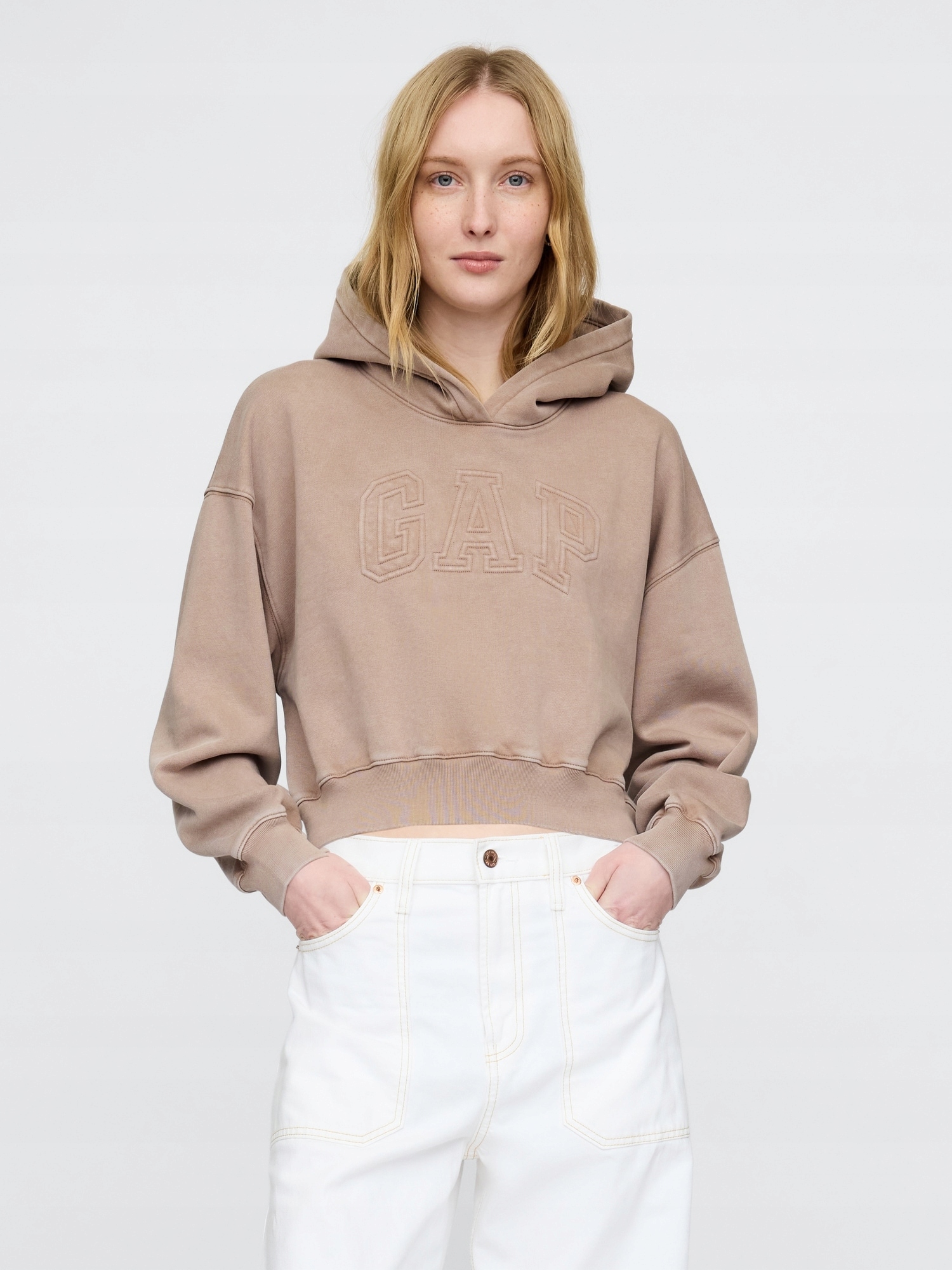 Oversize crop mikina