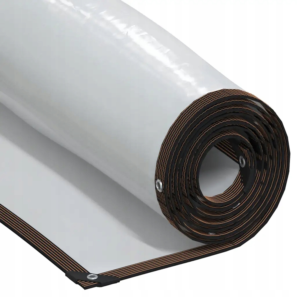 vidaXL Čirá plachta s oky 2x5 m polyethylen