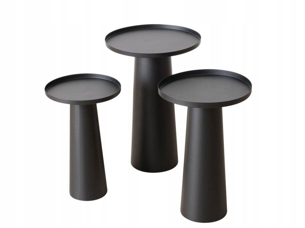 Sada kovových stolků Jacky, 3 kusy