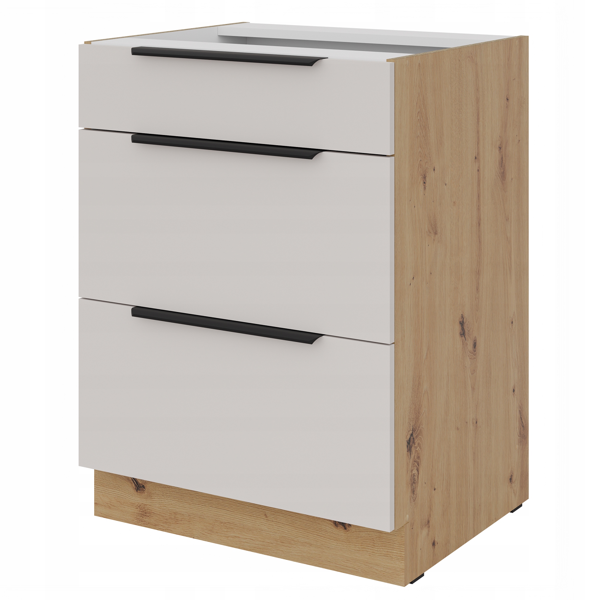 Kuchyňská skříňka se zásuvkami 60 cm stojící. Skříňka Kašmír 60 Dub Artisan