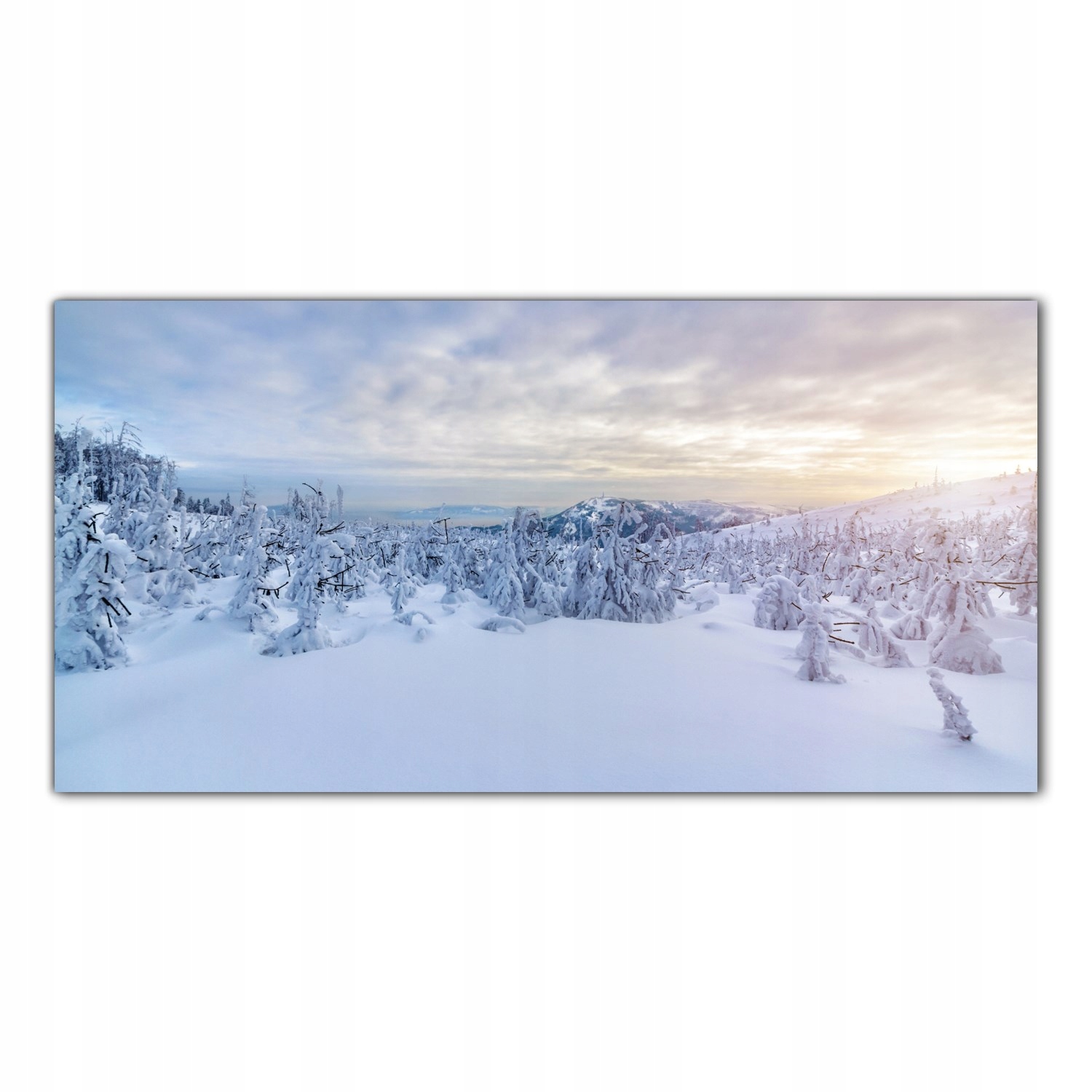 

Obraz Szklany Foto-obraz Śnieg Zima Góry 120x60