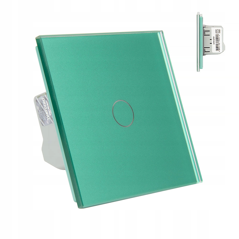 LIVOLO SZKLANY WŁĄCZNIK DOTYKOWY POJEDYN. ZIELONY