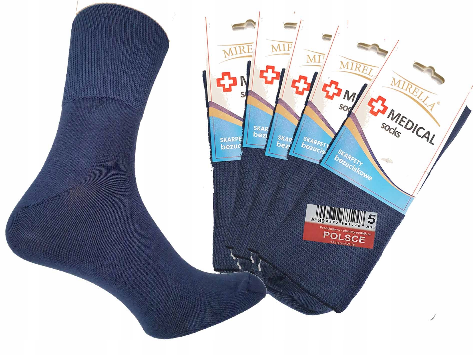 

Skarpety zdrowotne Medical 38-40 Jeans 5-pak