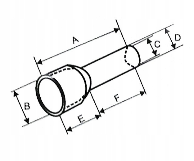 Tulejka izolowana kablowa tulejki izolowane 10/12mm C.20.10012 100szt. Kod producenta C.20.10012