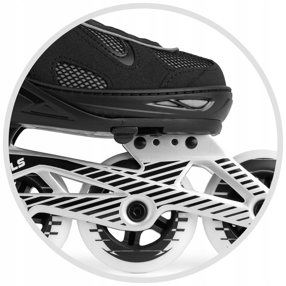 Rolki regulowane r. 39-42 (24,3-26,3cm) Flex Pro OUTLET Materiał kół PU