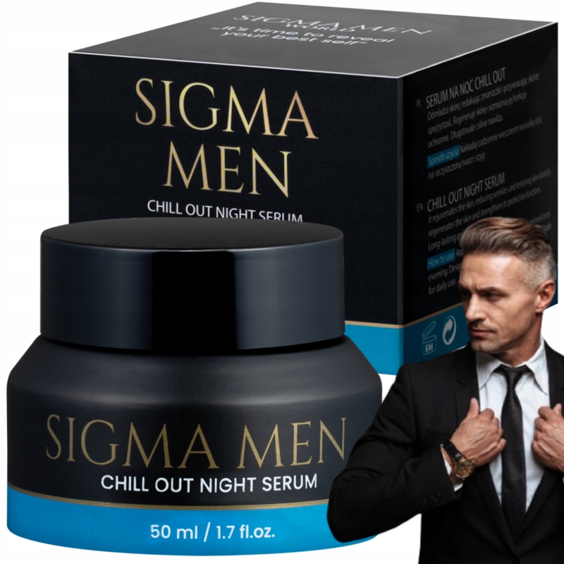 Noční krém pro muže, regenerace a obnova během spánku, 50 ml Sigma Men