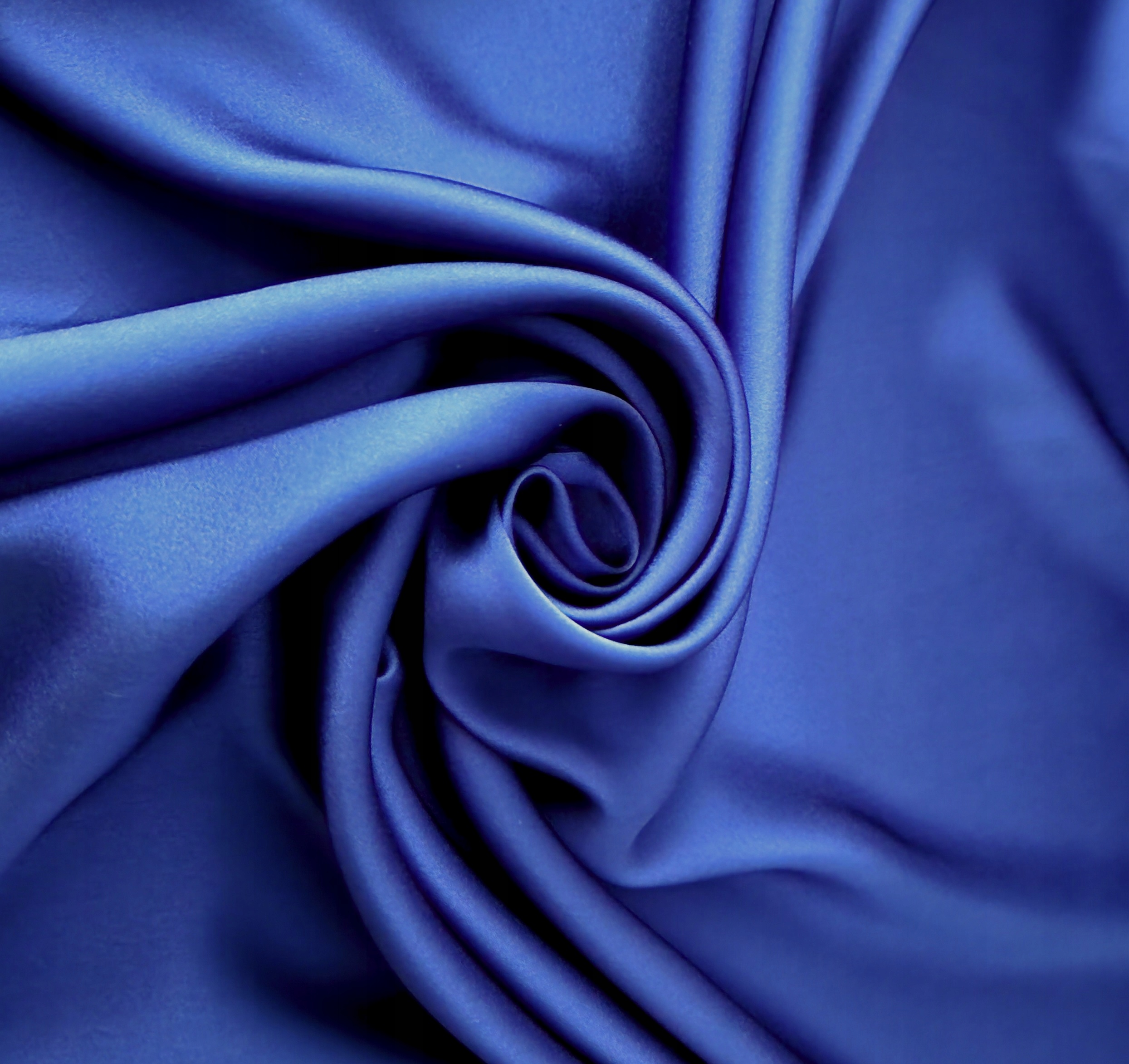 Tkanina Jedwab Přírodní Satyna Satin Royal Modrý 1mb 140 cm