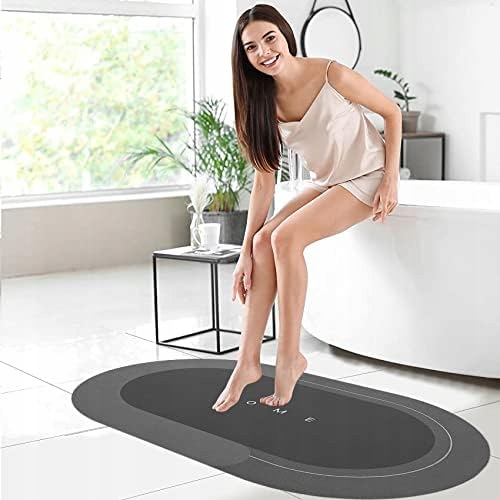 Super chłonna mata podłogowa, mata łazienkowa, z mikrofibry, antypoślizgowa Długość 60 cm