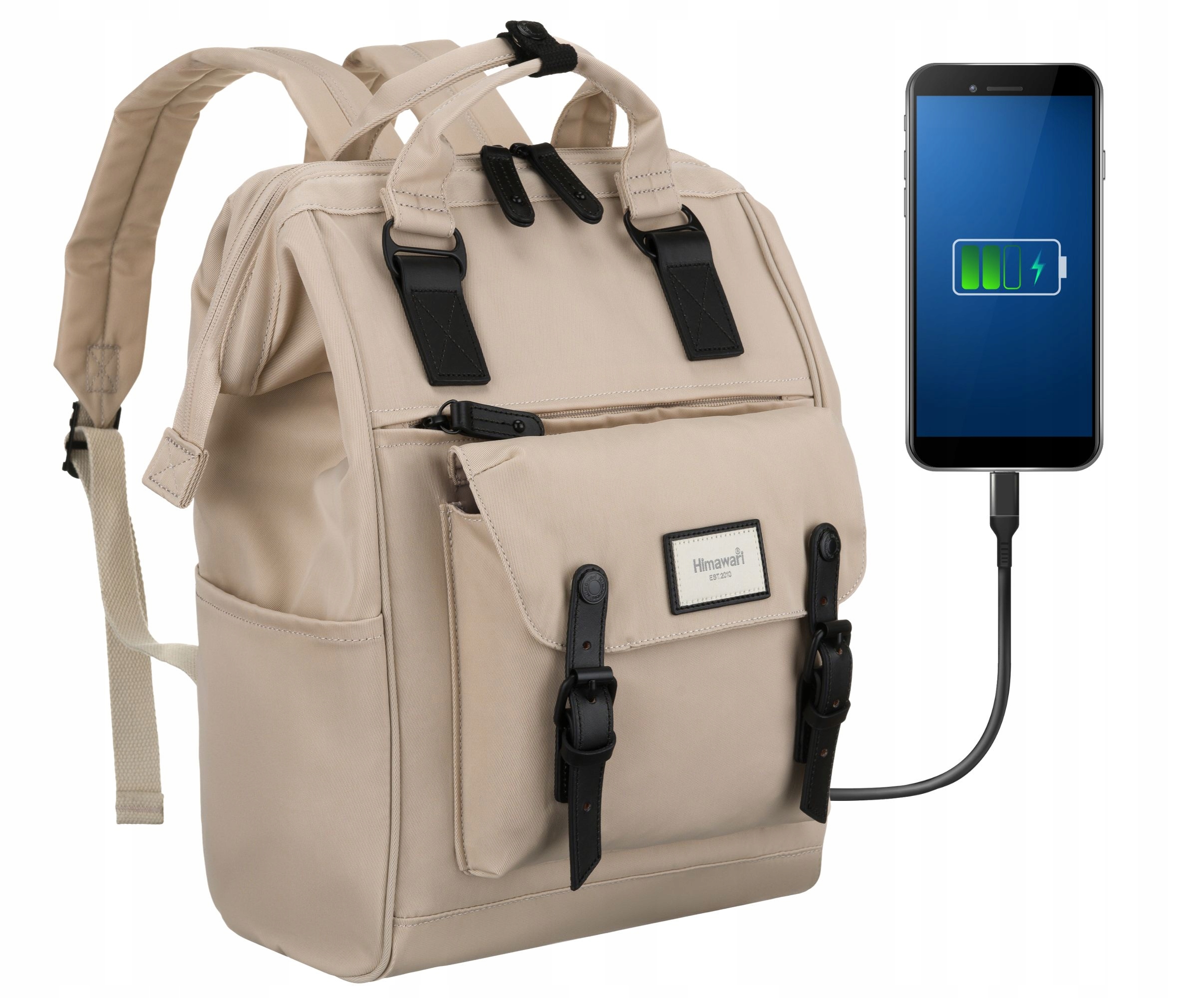 Himawari batoh s prostorem pro notebook, módní, s Usb, prostorný do školy