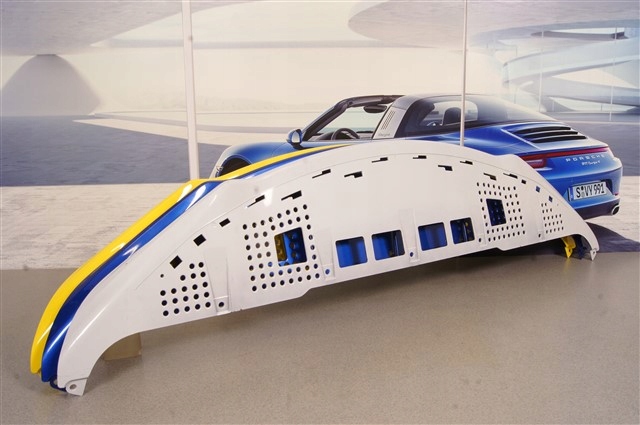 Porsche 981c Cayman спойлер переднего бампера