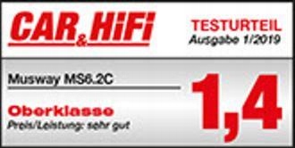 Głośniki samochodowe dwudrożne Musway MS62 165mm 90Wat 3Ohm Impedancja znamionowa 3 Ω