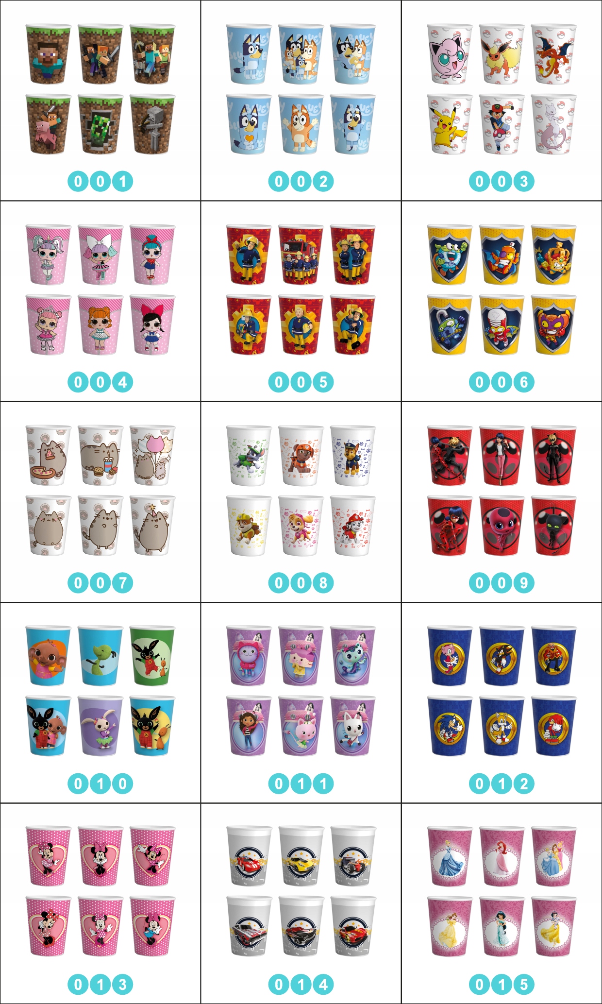 KUBKI PAPIEROWE KOT KOŃ KAPIBARA NA IMPREZĘ Marka Dodo