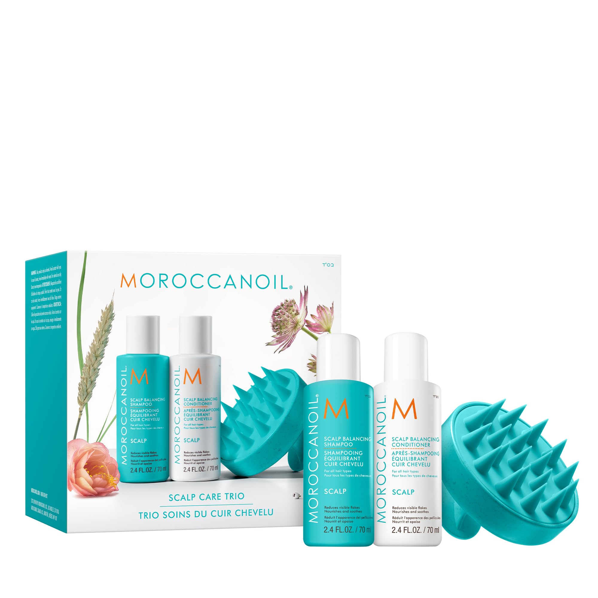 Moroccanoil Scalp Care Trio sada pro péči o vlasy a pokožku hlavy